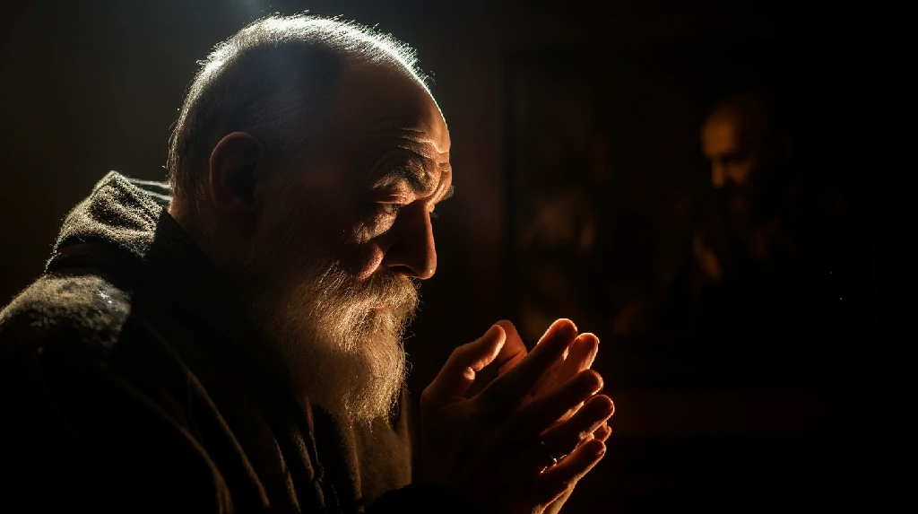 Jose Anonimus A high resolution image of Padre Pio in prayer wi 4f47a887 2e84 4251 96c6 b4571a943557