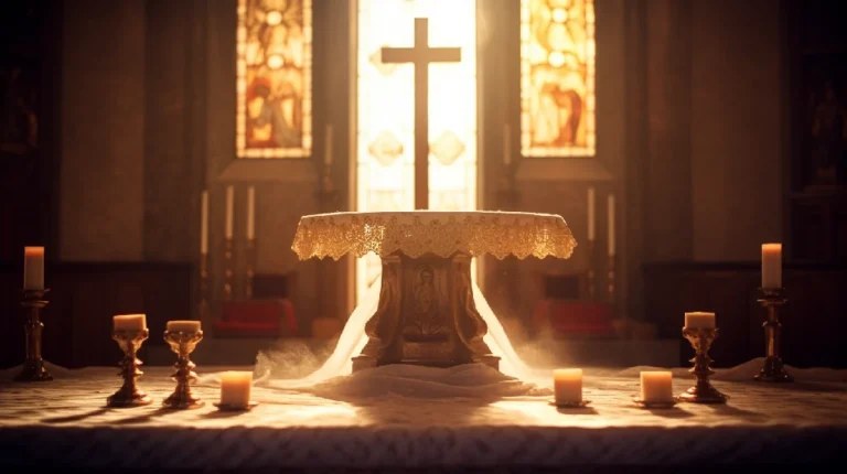 Oración al santísimo sacramento del altar bendito sea dios